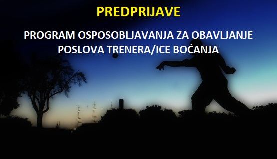 Program osposobljavanja za obavljanje poslova trenera/ice boćanja