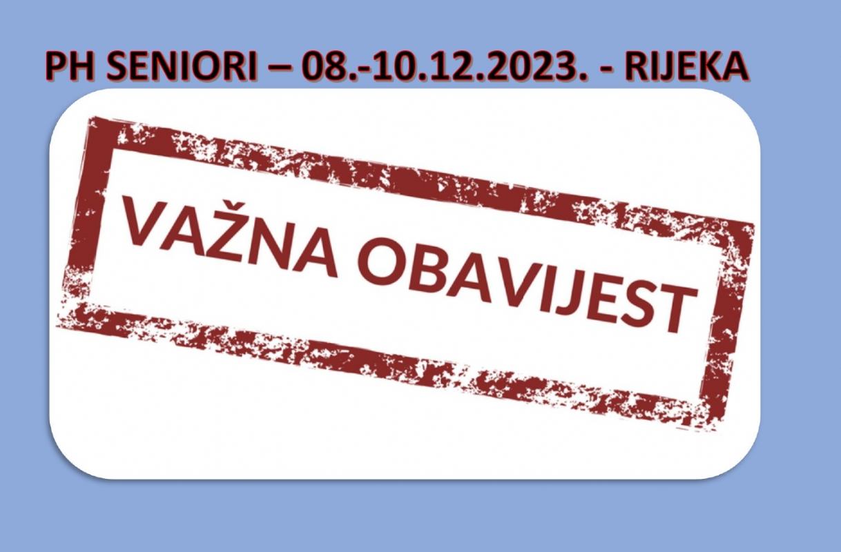 PH seniori – pojedinac i precizno u Rijeci