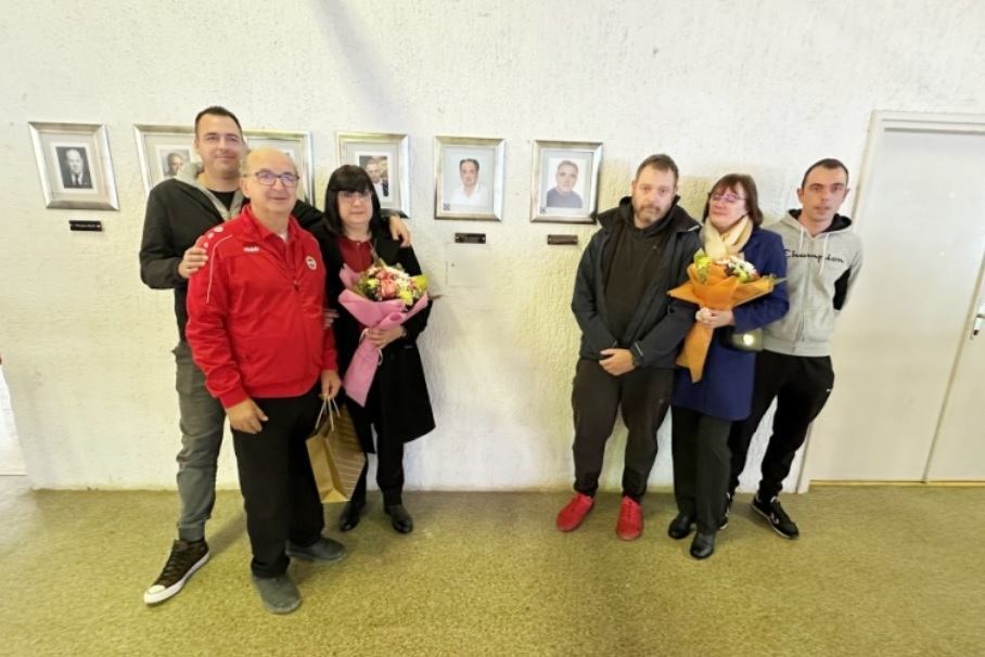 Čedo Vukelić i Anton Bučević u Galeriji zaslužnih boćara