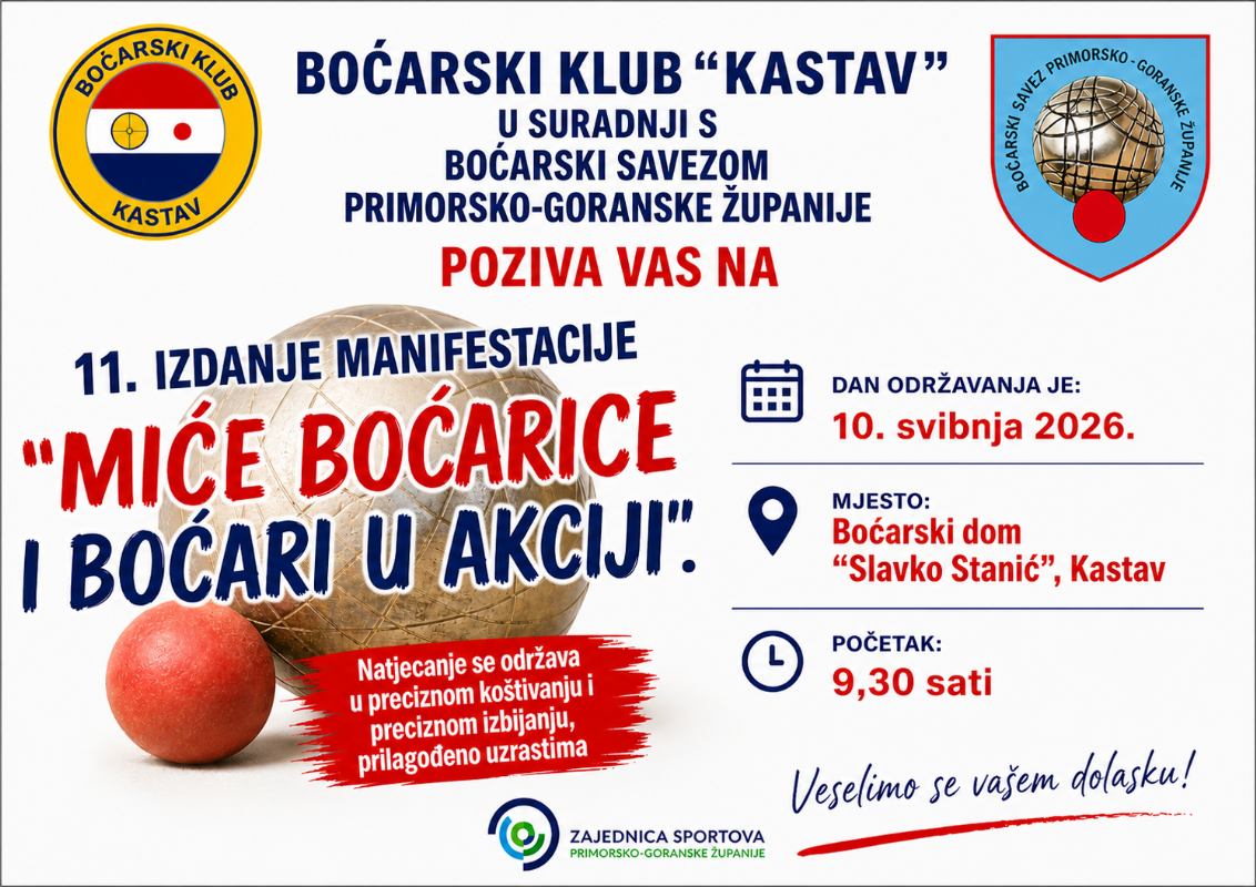 Kastav domaćin 11.izdanja manifestacije Miće boćarice i boćari u akciji