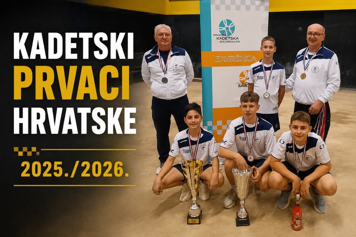 Mladi boćari BK Rijeka kadetski su prvaci Hrvatske za sezonu 2025./2026.