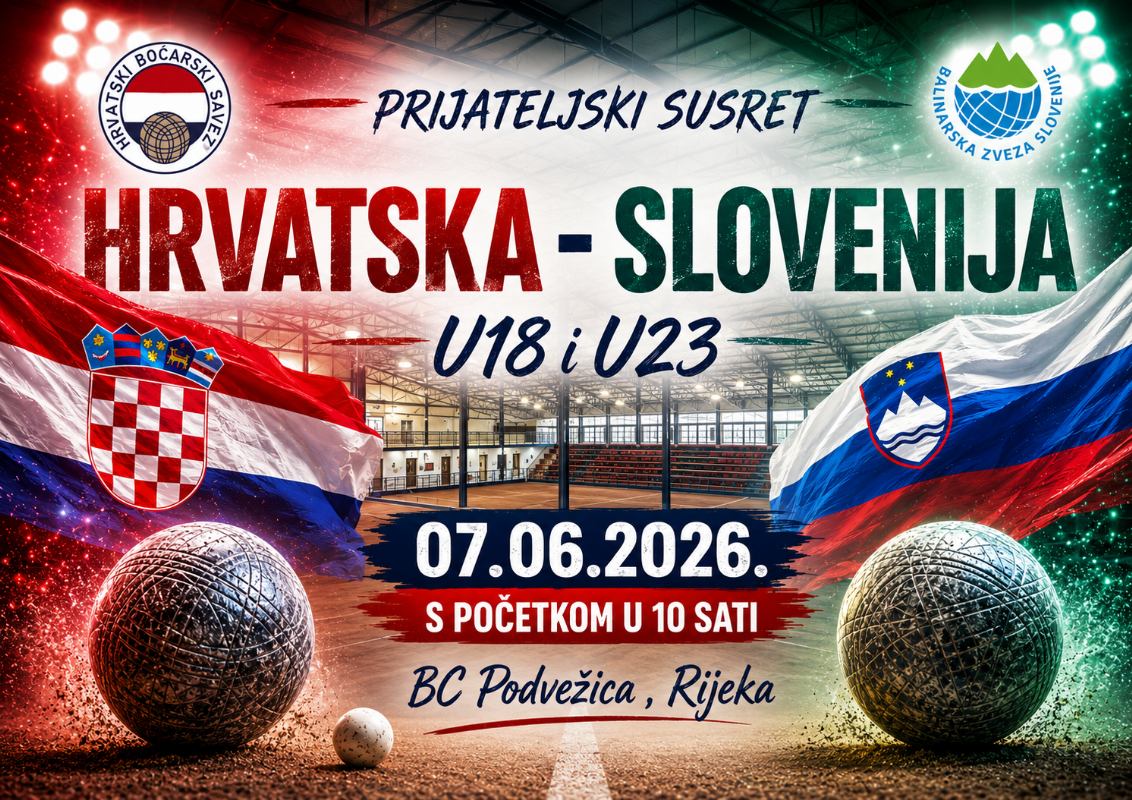 Prijateljski ogled U18 i U23 reprezentacija Hrvatske i Slovenije u Rijeci