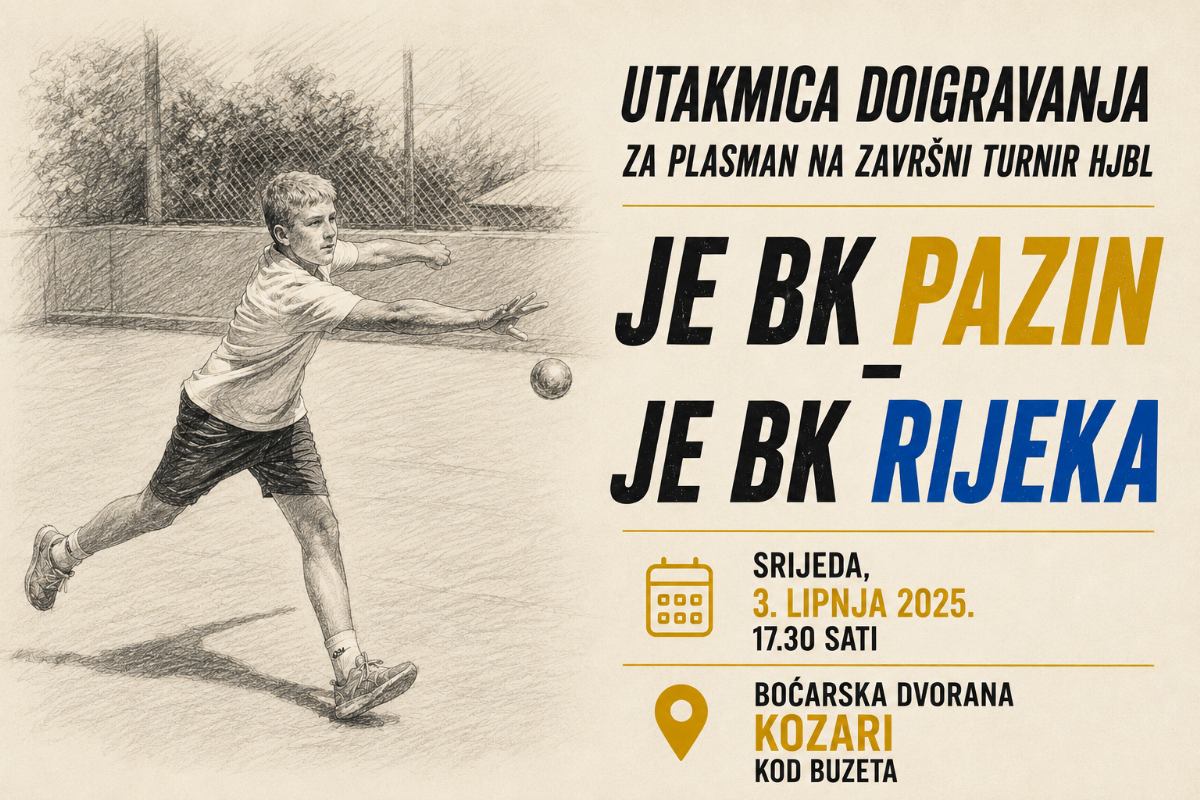 Juniori BK Rijeka protiv Pazina za plasman na završni turnir Hrvatske juniorske boćarske lige