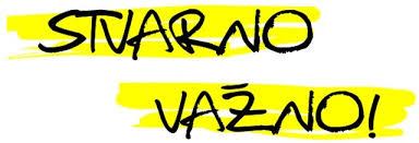 VAŽNE OBAVIJESTI
