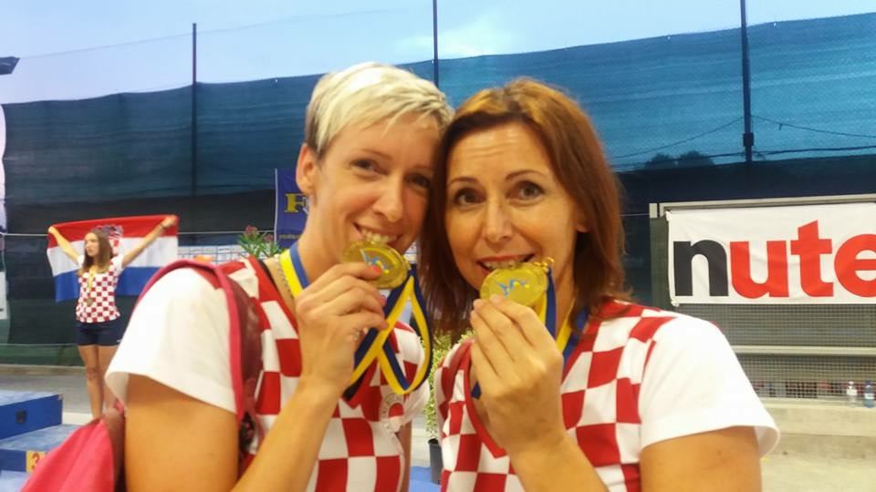 Par Nives Jelovica - Tanja Grubiša - na vrhu Europe