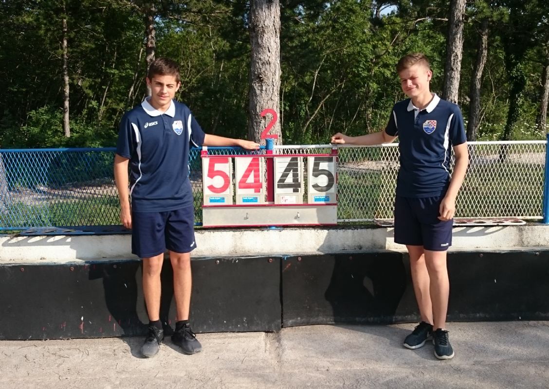Lovro Šipek i Filip Klarić postavili novi hrvatski kadetski rekord