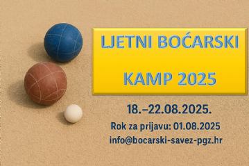 Otvorene su prijave za ljetni boćarski kamp 2025