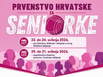 Otvorene su prijave za Prvenstvo Hrvatske za seniorke