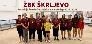 Boćarice Škrljeva osvojile naslov prvakinja Županijske lige