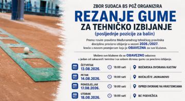 OBAVIJEST KLUBOVIMA – REZANJE GUME ZA PRECIZNO IZBIJANJE